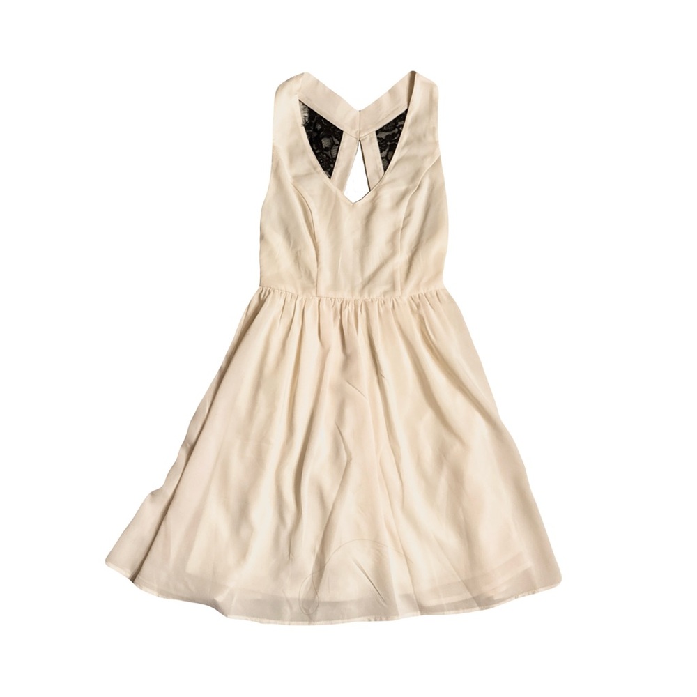 Cream Tobi Lace Mini Dresss